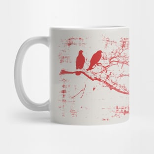 birds ancient art style Mug